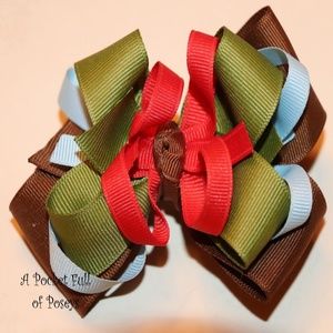 Hair Bow Made to Match Gymboree Island Getaway